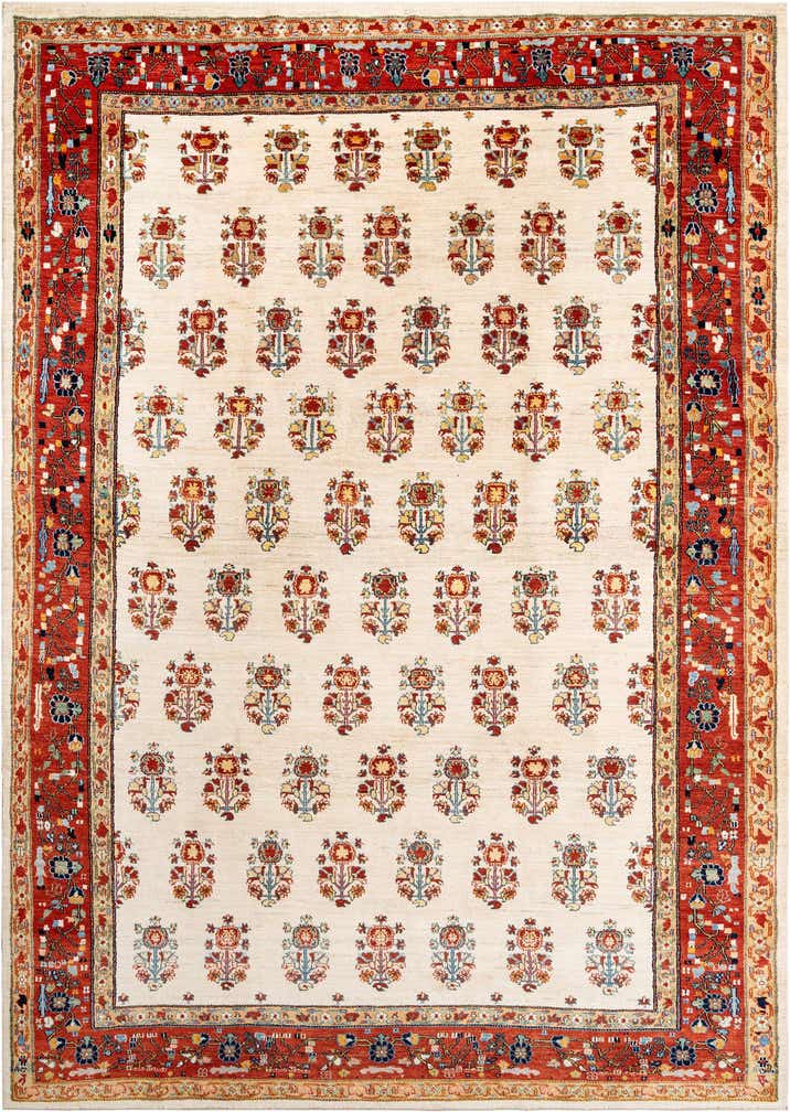 8' x 10' Hand Knotted Luribaft Rug