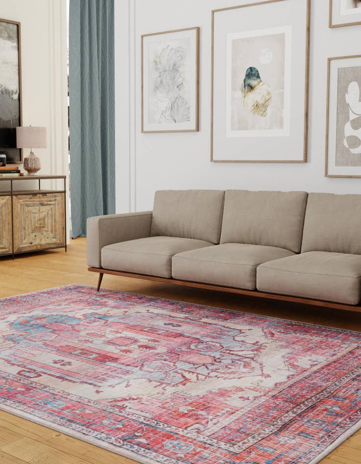 Detail image of 5' 3 x 8'  Washable Maahru Rug