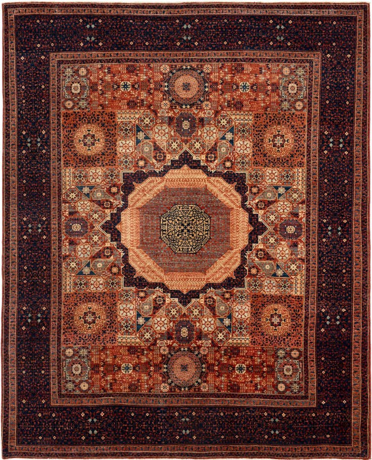 Detail image of 7' 10 x 9' 7 Mamluk Wool Rug
