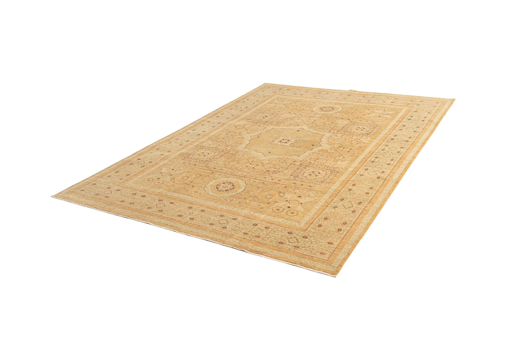 6' 11 x 9' 5 Mamluk Wool Rug