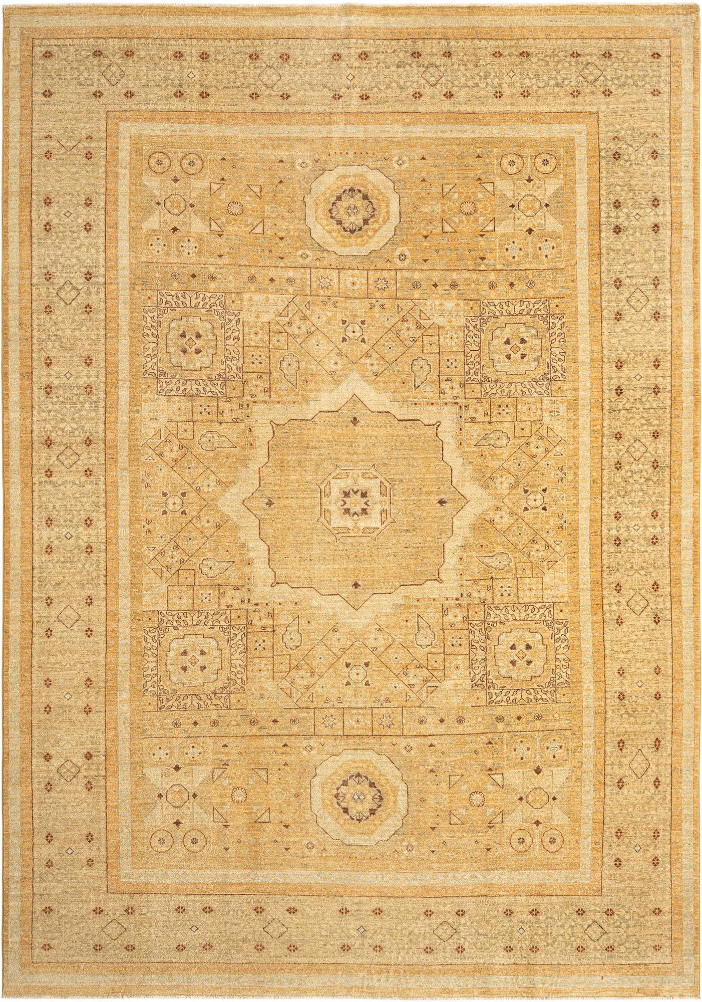 6' 11 x 9' 5 Mamluk Wool Rug