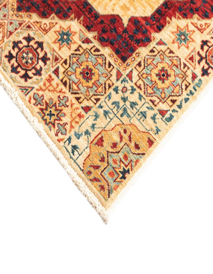 Detail image of 2' 9 x 15' 11  Hand Knotted Mamluk Rug