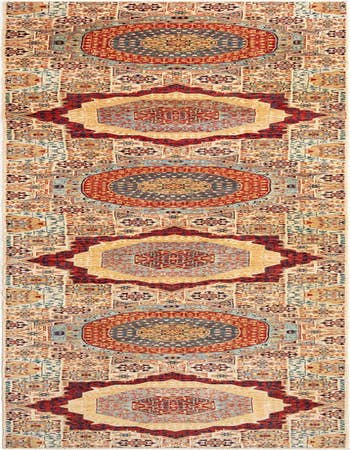 Detail image of 2' 9 x 15' 11 Hand Knotted Mamluk Rug