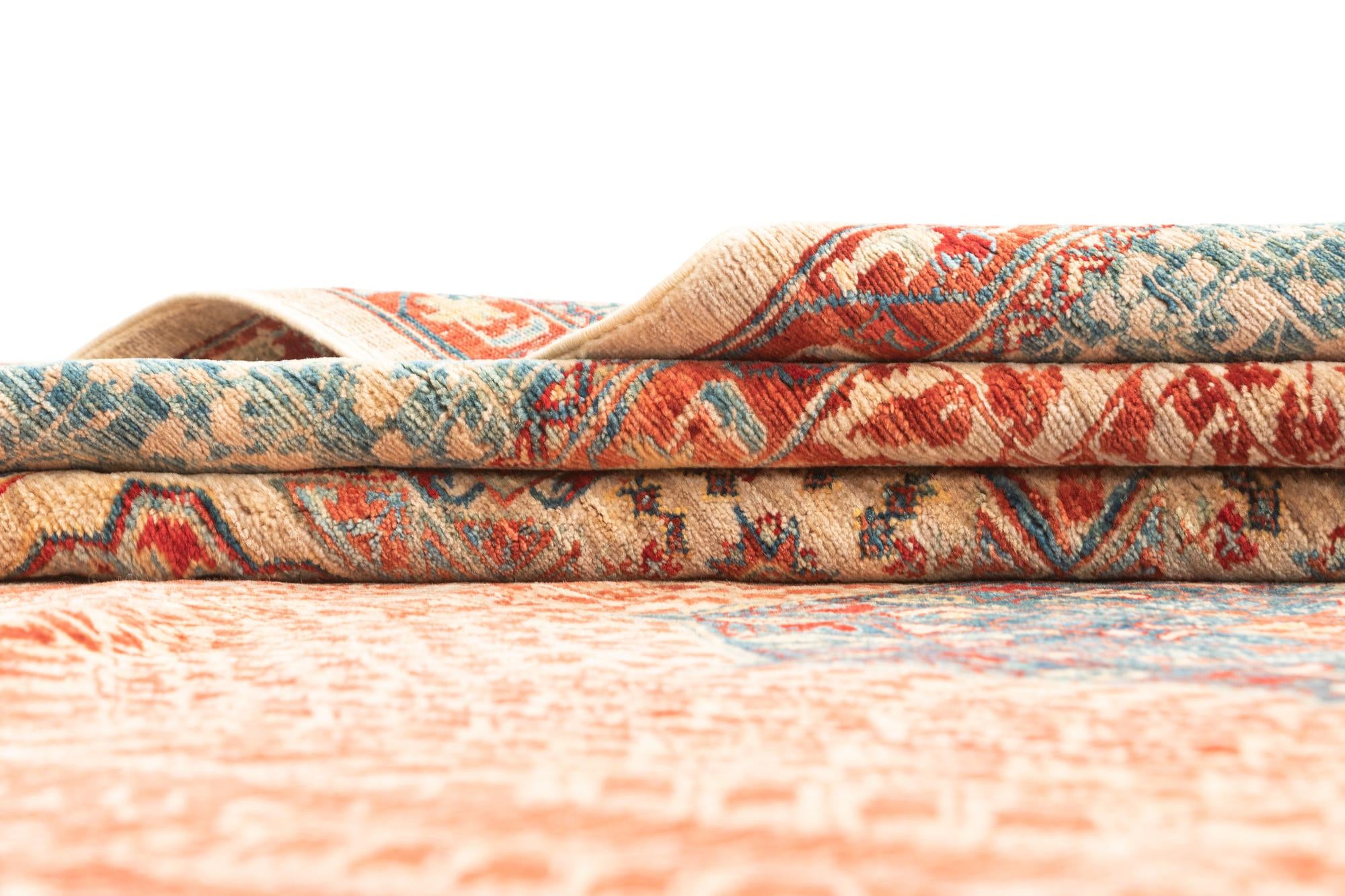 9' 4 x 12' Hand Knotted Mamluk Rug