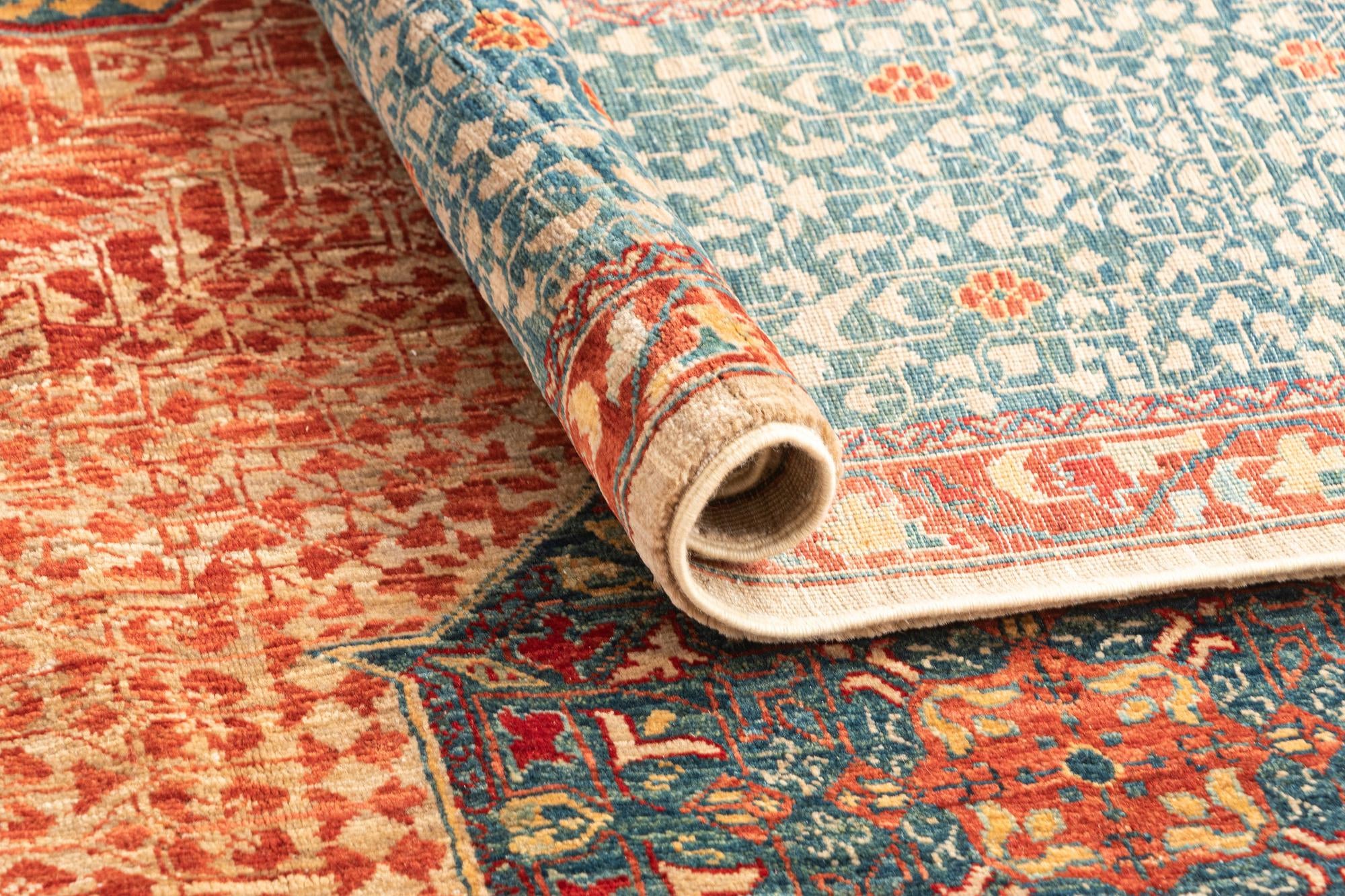 9' 4 x 12' Hand Knotted Mamluk Rug