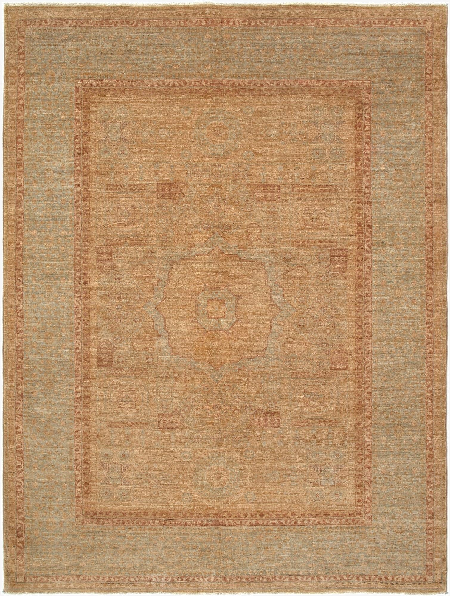 4' 9 x 6' 6 Mamluk Wool Rug