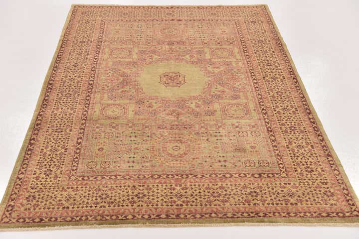 4' 3 x 5' 10 Hand Knotted Mamluk Ziegler Oriental Rug
