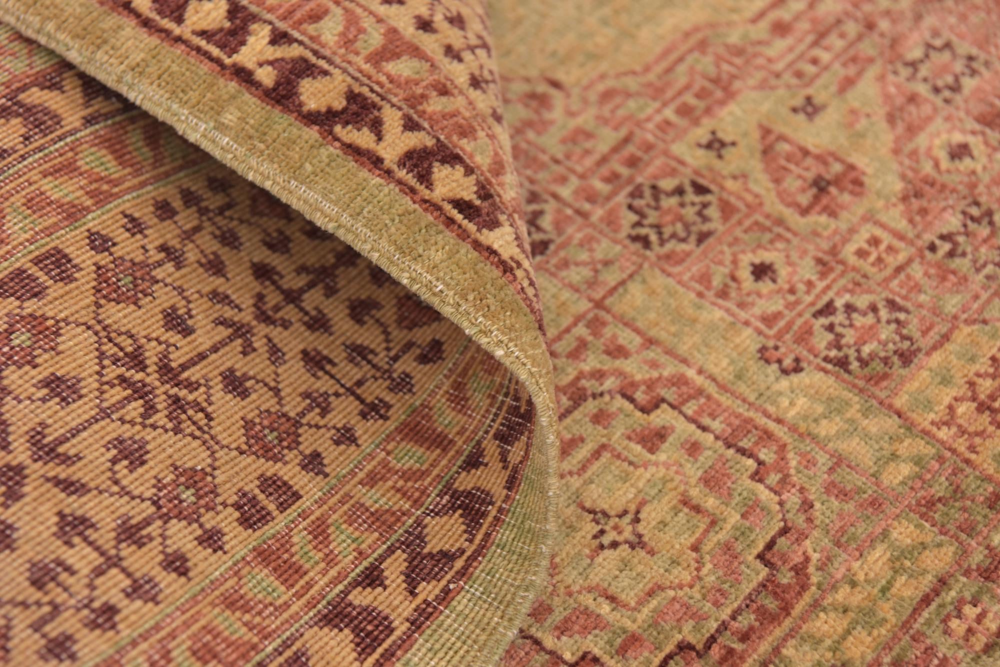 4' 3 x 5' 10 Hand Knotted Mamluk Ziegler Oriental Rug
