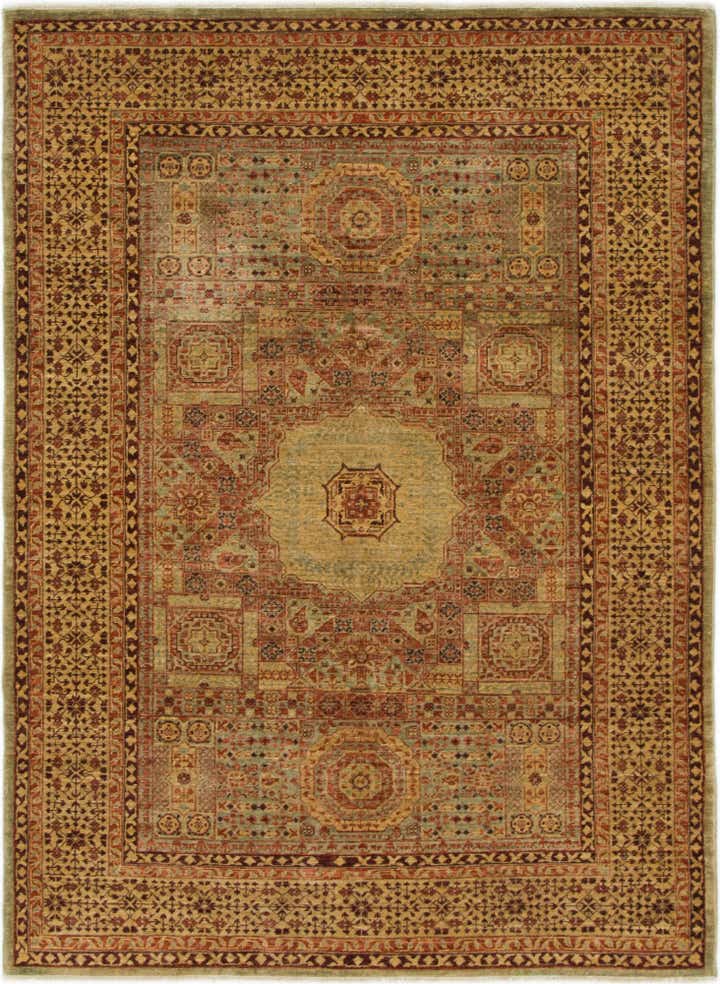 4' 3 x 5' 10 Hand Knotted Mamluk Ziegler Oriental Rug