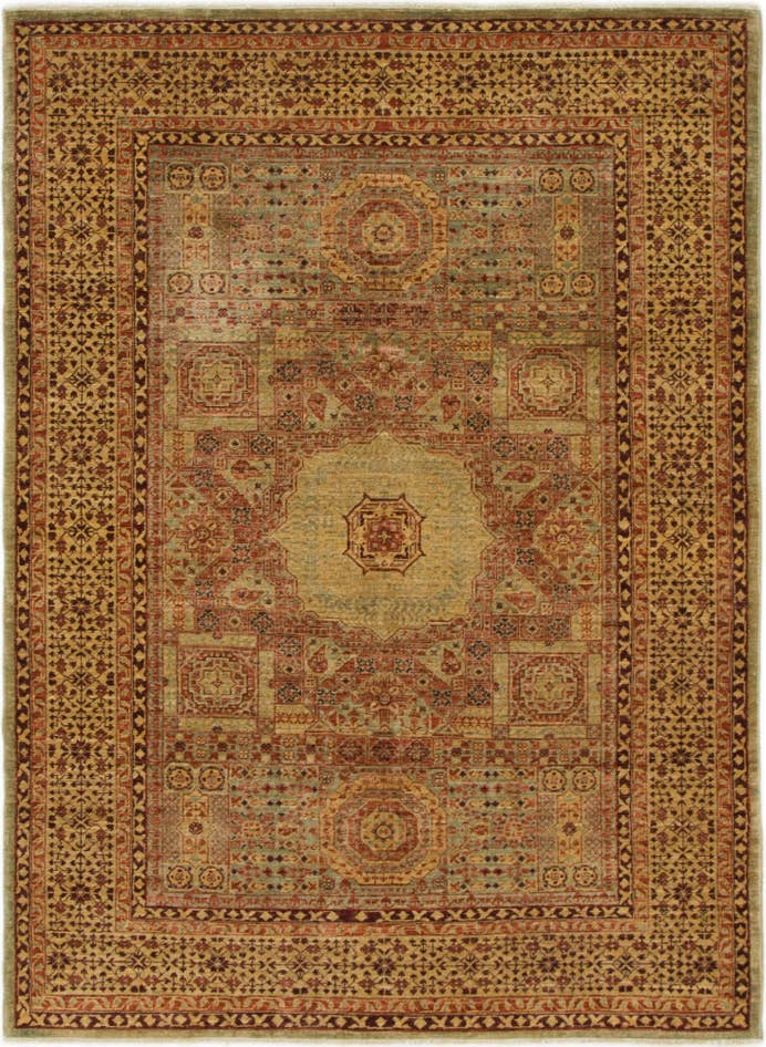 Detail image of 4' 3 x 5' 10 Hand Knotted Mamluk Ziegler Oriental Rug