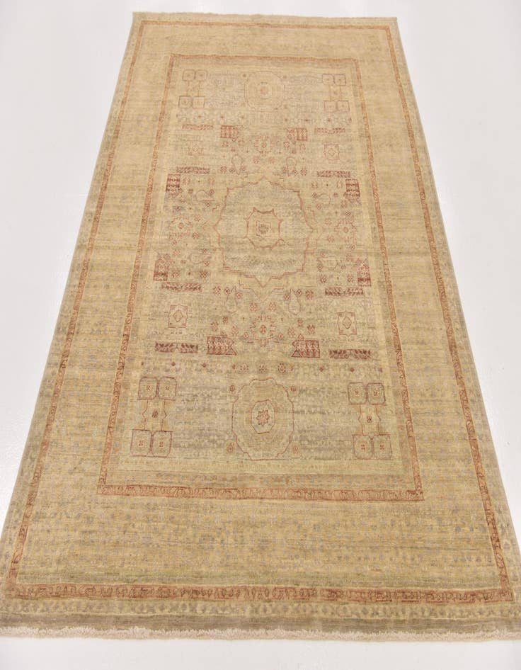 Detail image of 4' 10 x 6' 8  Hand Knotted Mamluk Ziegler Oriental Rug