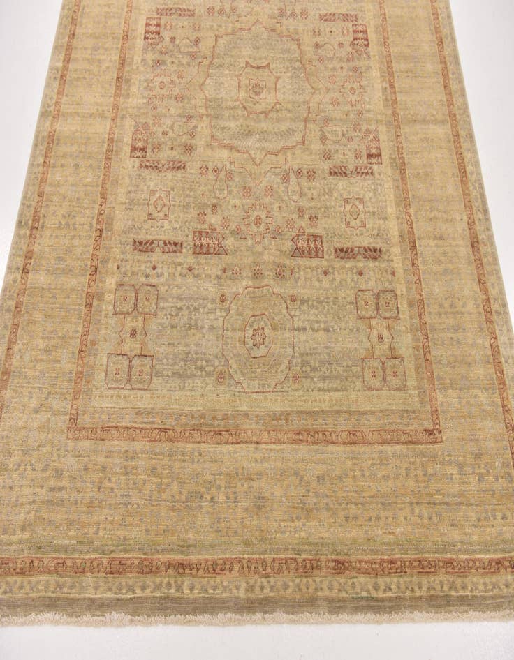 Detail image of 4' 10 x 6' 8  Hand Knotted Mamluk Ziegler Oriental Rug