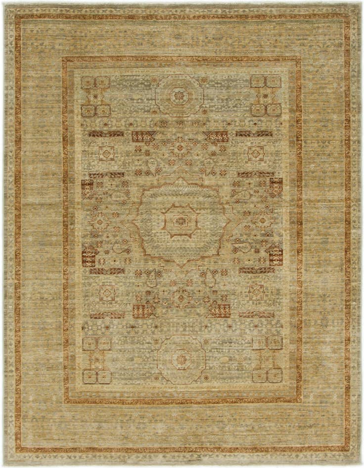 Detail image of 4' 10 x 6' 8 Hand Knotted Mamluk Ziegler Oriental Rug