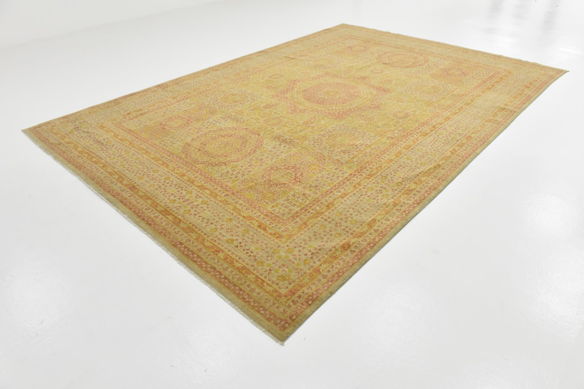 8' 8 x 13' Hand Knotted Mamluk Ziegler Oriental Rug