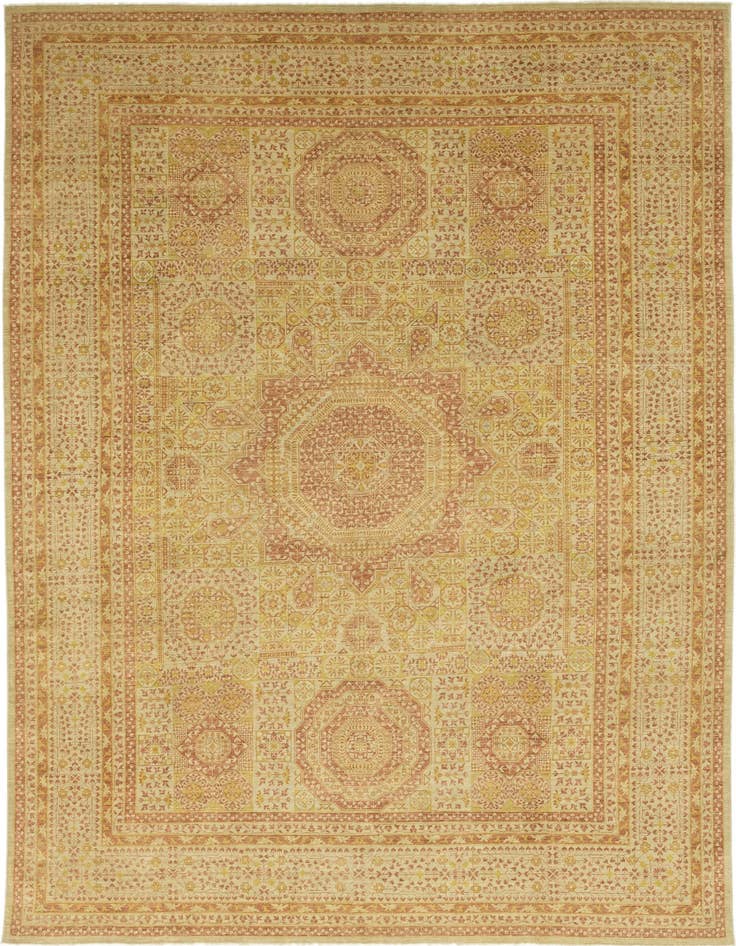 Detail image of 8' 8 x 13' Hand Knotted Mamluk Ziegler Oriental Rug