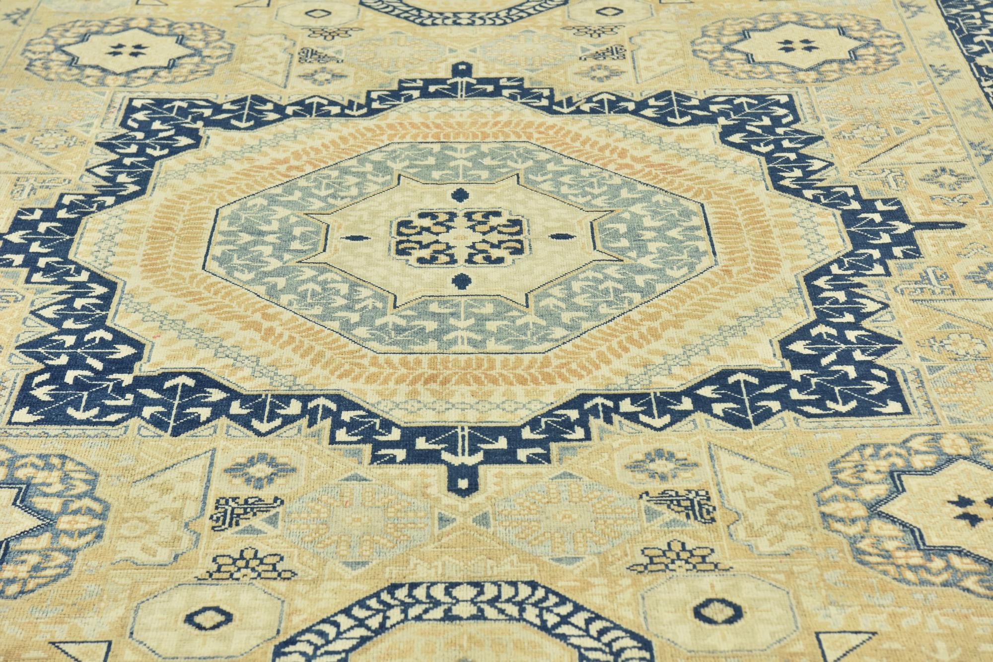8' 9 x 11' 3 Hand Knotted Mamluk Ziegler Rug