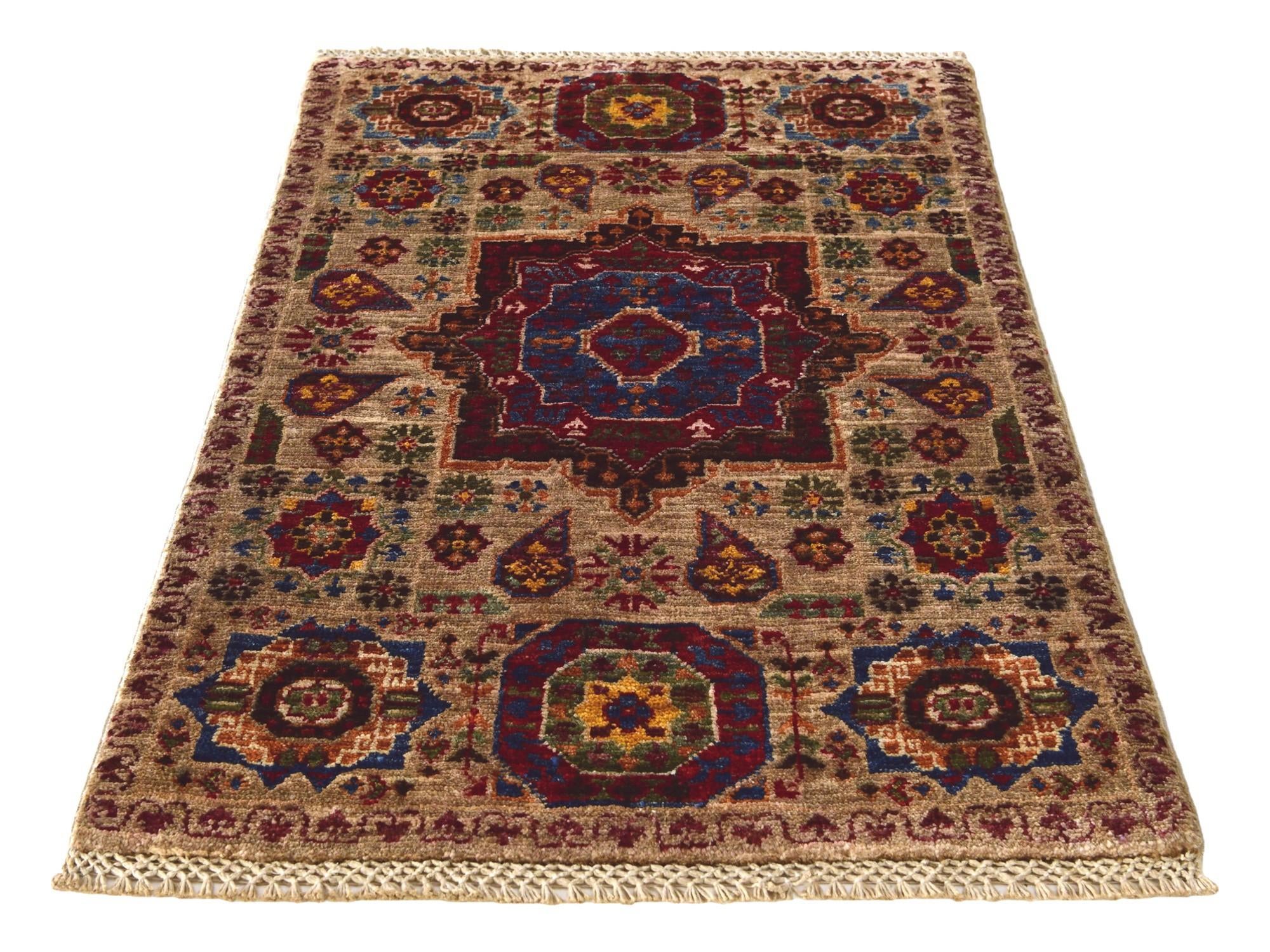 2' x 3' 1 Hand Knotted Mamluk Ziegler Rug