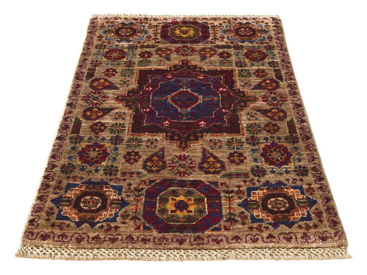 Detail image of 2' x 3' 1 Hand Knotted Mamluk Ziegler Rug