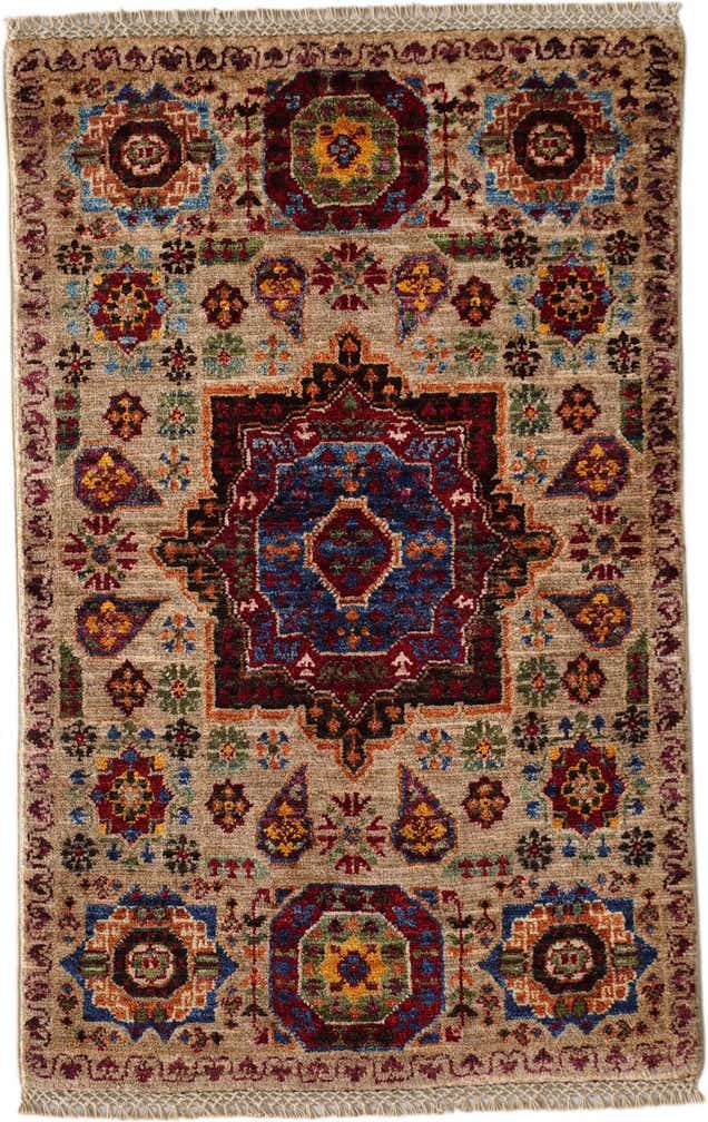 2' x 3' 1 Hand Knotted Mamluk Ziegler Rug