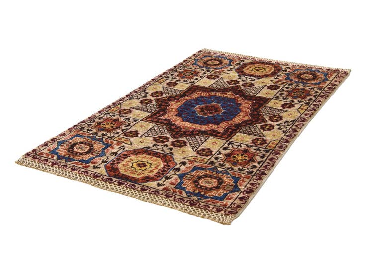 Detail image of 2' x 3' 1 Hand Knotted Mamluk Ziegler Rug