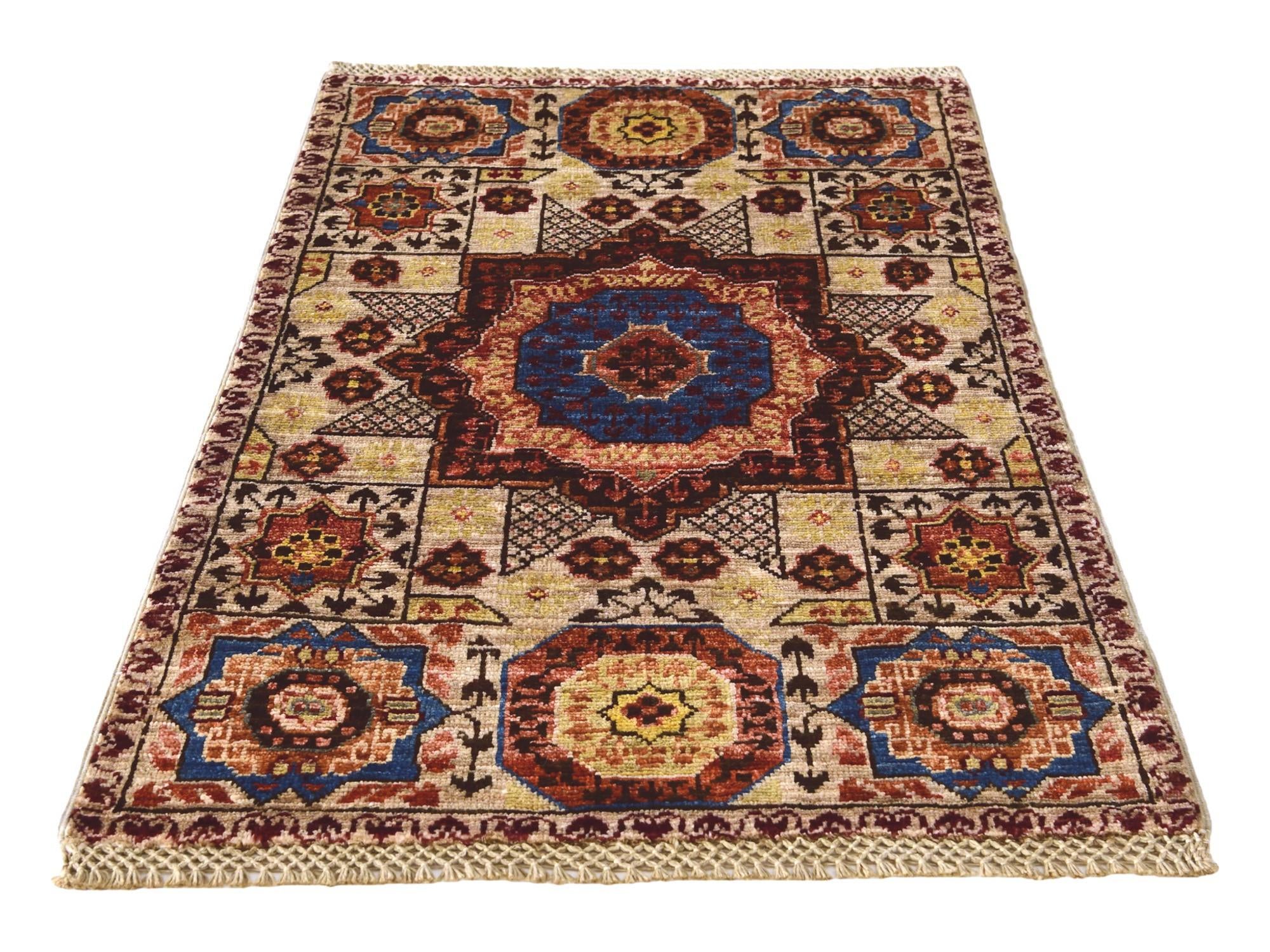 2' x 3' 1 Hand Knotted Mamluk Ziegler Rug