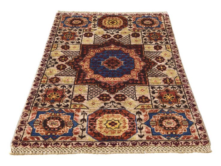 Detail image of 2' x 3' 1 Hand Knotted Mamluk Ziegler Rug