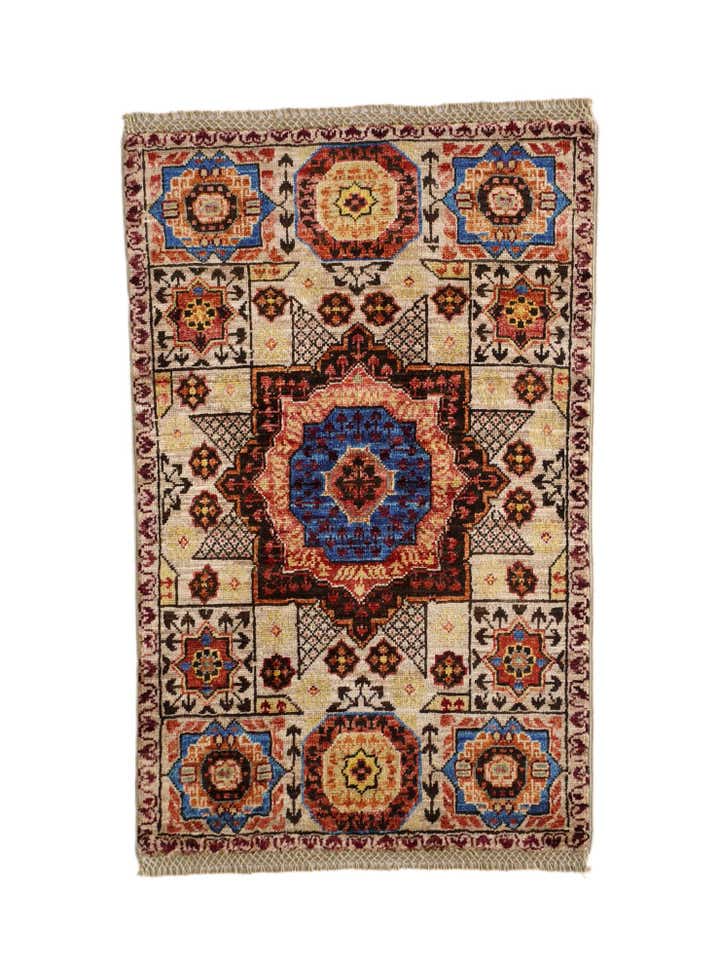 2' x 3' 1 Hand Knotted Mamluk Ziegler Rug