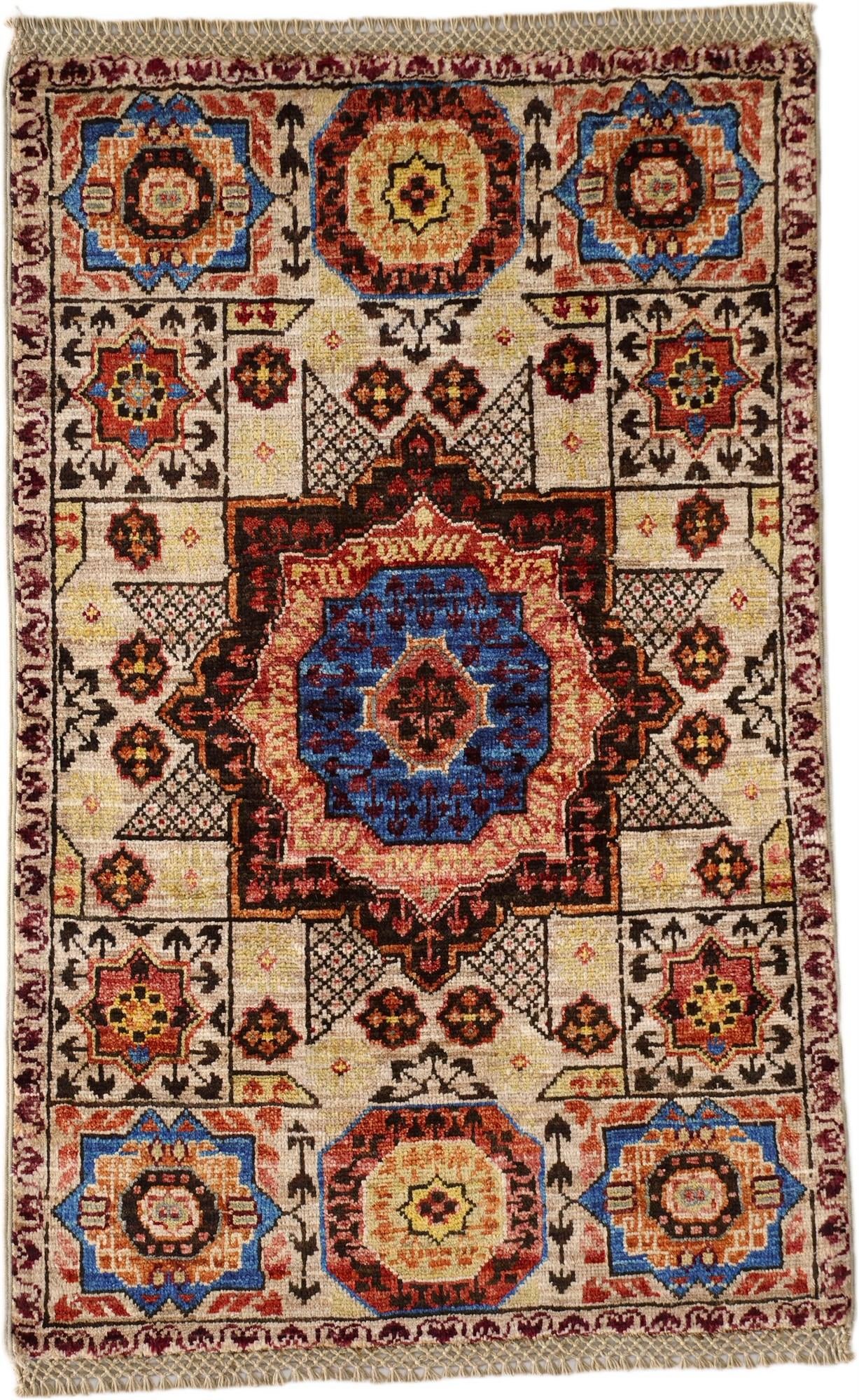 2' x 3' 1 Hand Knotted Mamluk Ziegler Rug