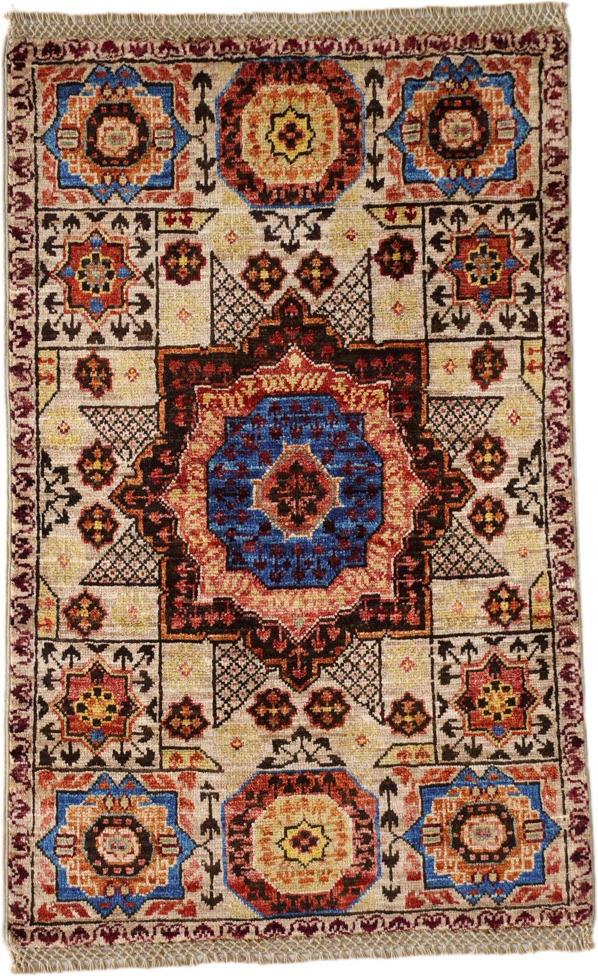 2' x 3' 1 Hand Knotted Mamluk Ziegler Rug
