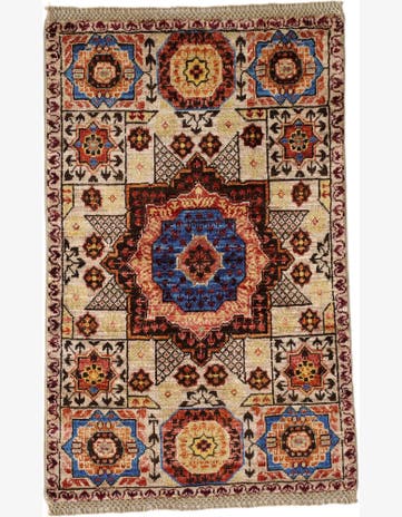 2' x 3' 1 Hand Knotted Mamluk Ziegler Rug