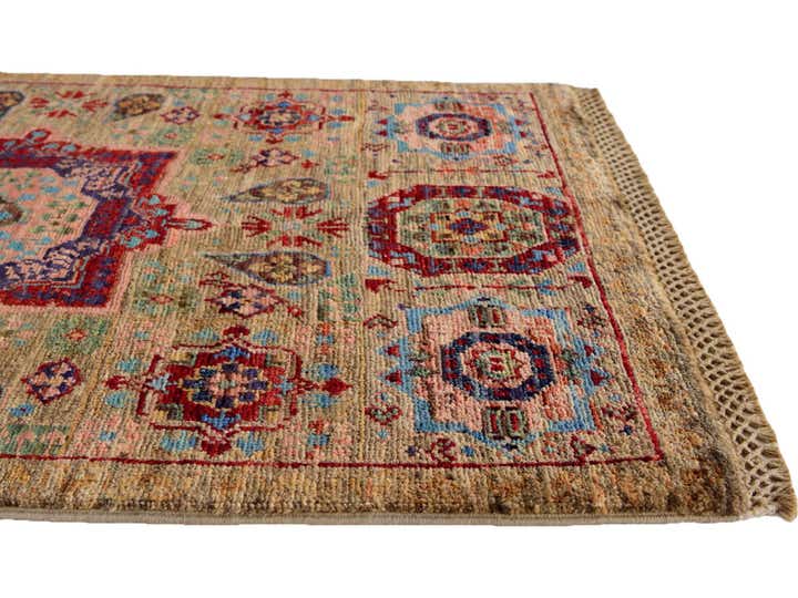 1' 11 x 2' 11 Hand Knotted Mamluk Ziegler Rug