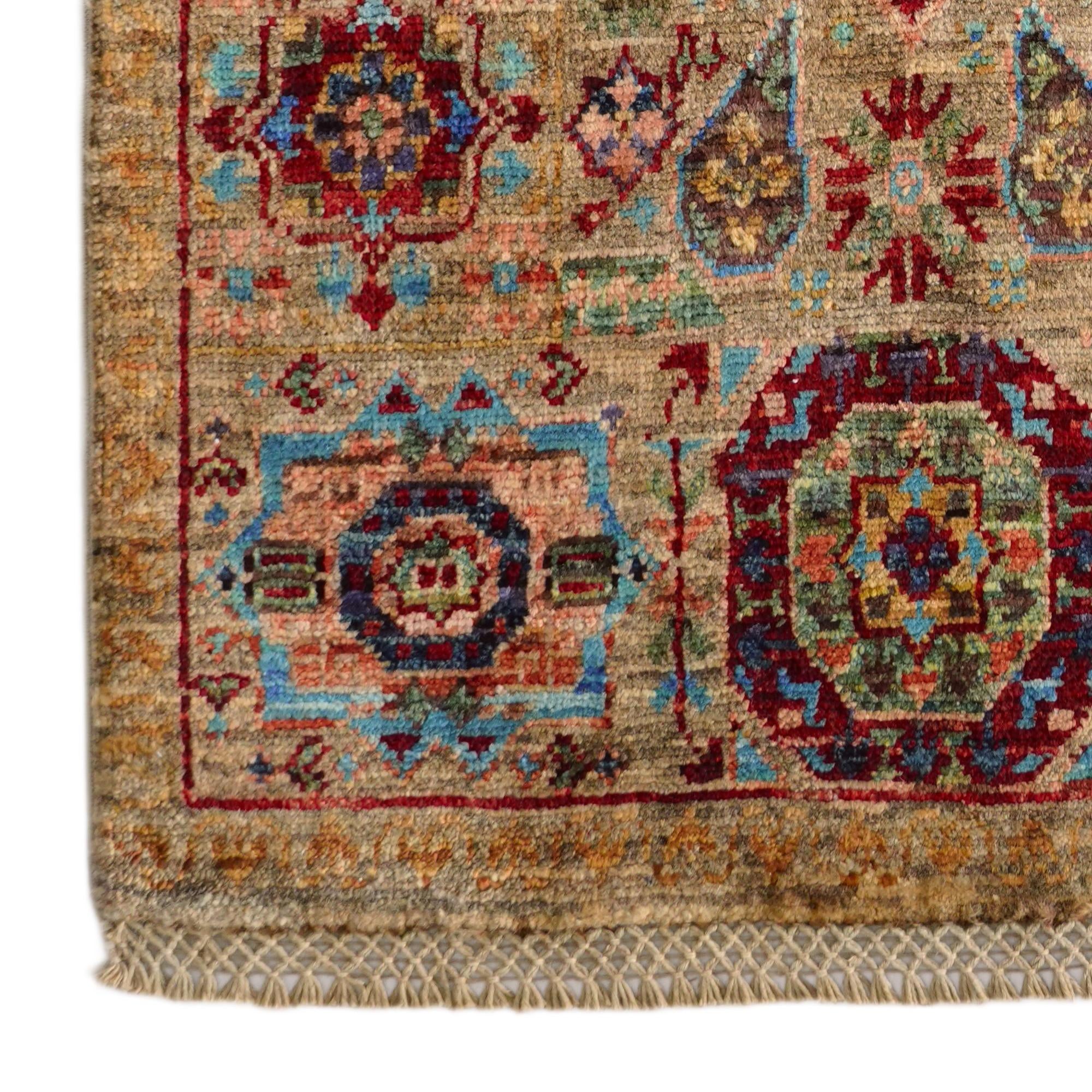 1' 11 x 2' 11 Hand Knotted Mamluk Ziegler Rug