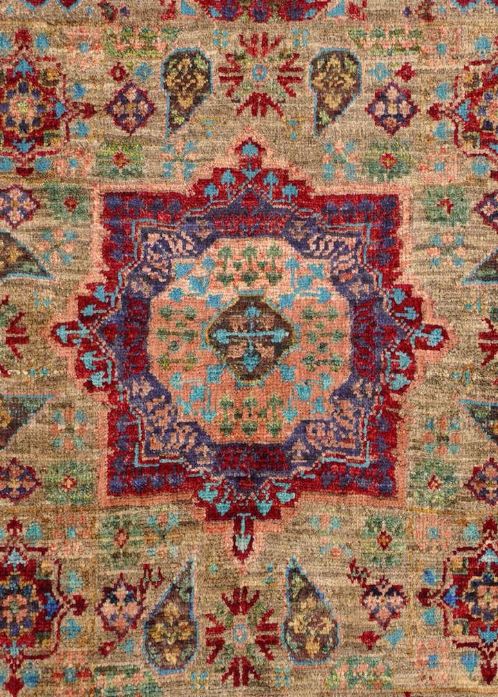 1' 11 x 2' 11 Hand Knotted Mamluk Ziegler Rug
