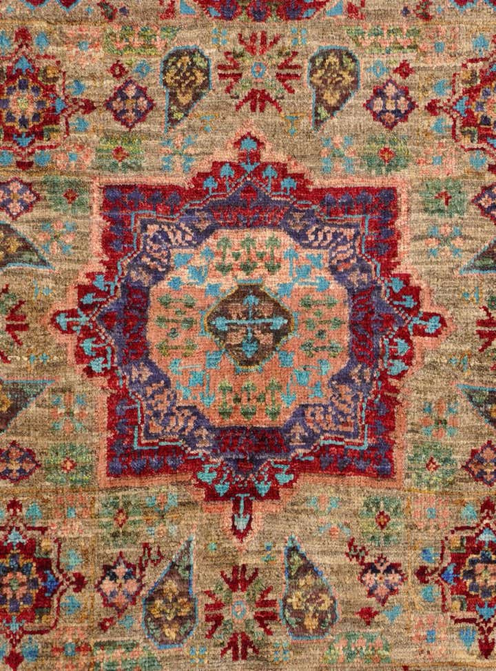 1' 11 x 2' 11 Hand Knotted Mamluk Ziegler Rug