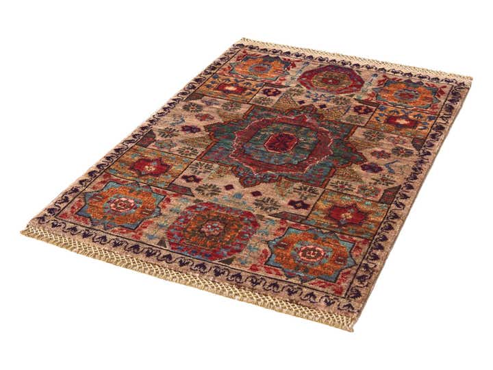2' x 3' Hand Knotted Mamluk Ziegler Rug