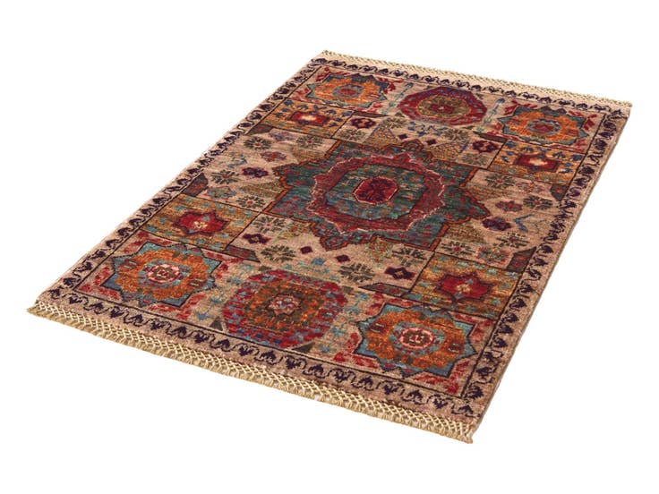 Detail image of 2' x 3' Hand Knotted Mamluk Ziegler Rug