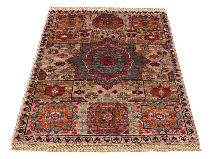 2' x 3' Hand Knotted Mamluk Ziegler Rug