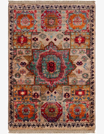 2' x 3' Hand Knotted Mamluk Ziegler Rug