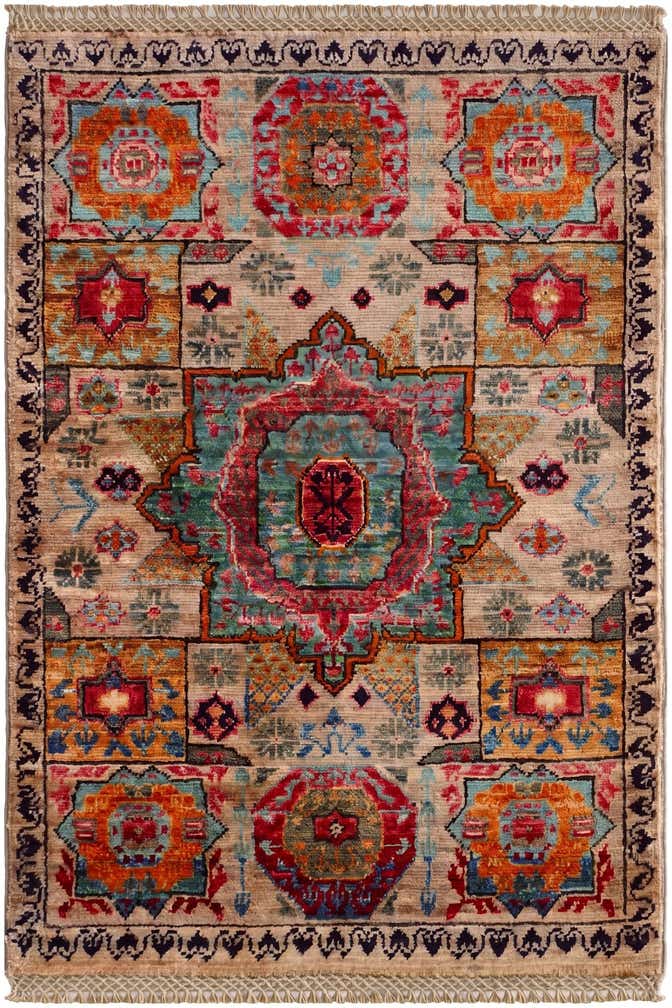 2' x 3' Hand Knotted Mamluk Ziegler Rug