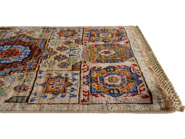 1' 10 x 3' 1 Hand Knotted Mamluk Ziegler Rug