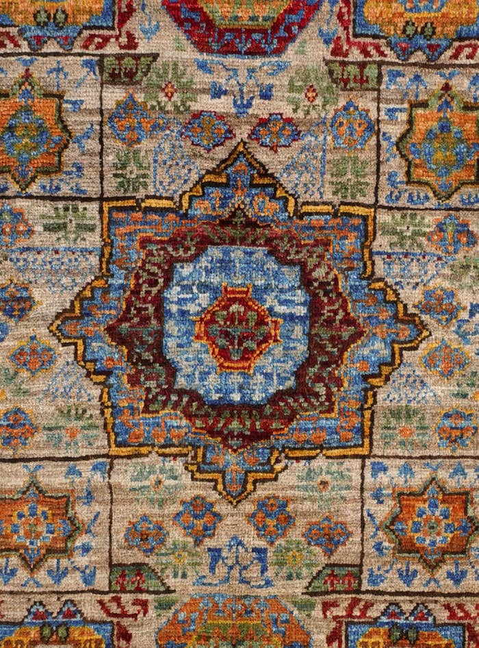 Detail image of 1' 10 x 3' 1 Hand Knotted Mamluk Ziegler Rug