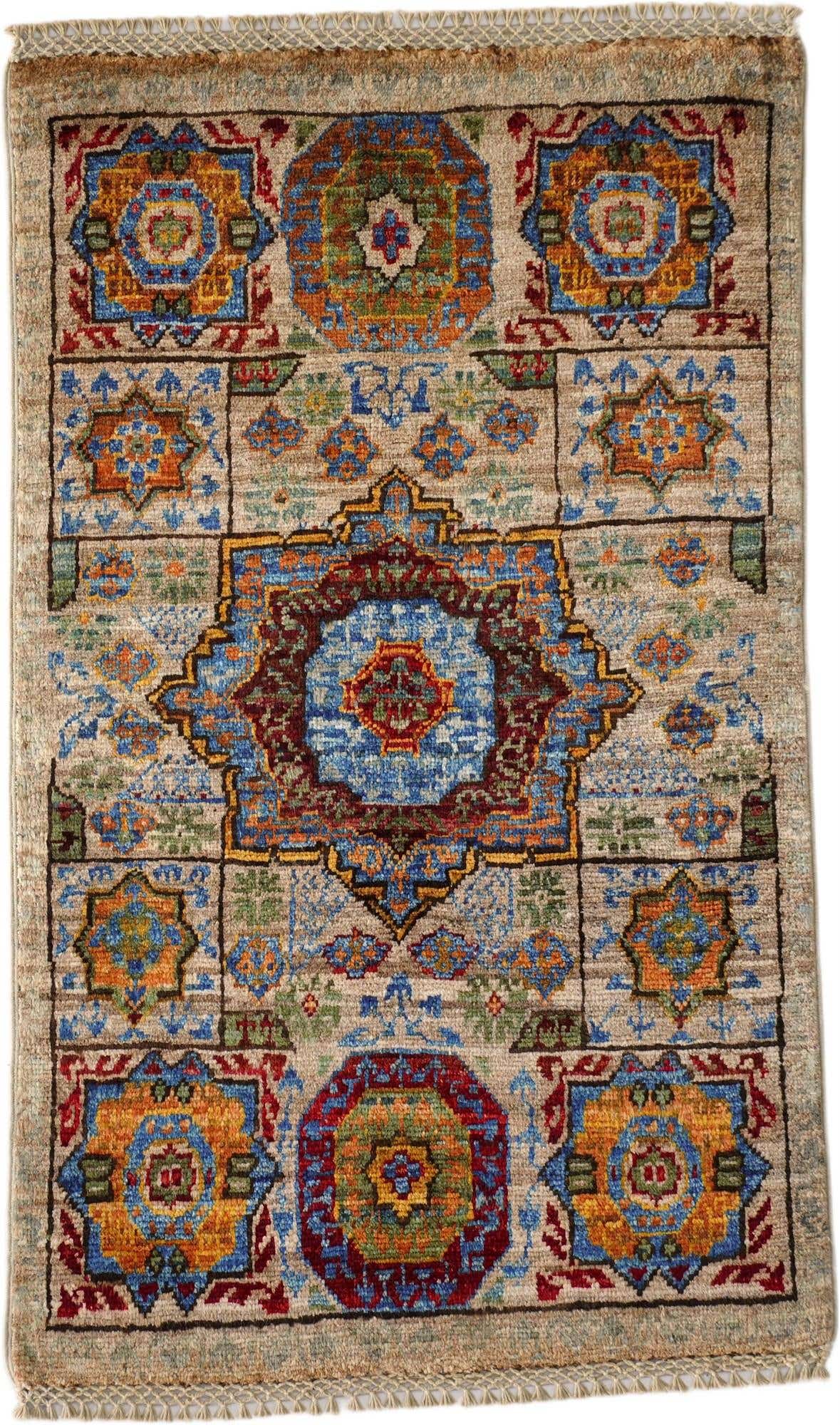 1' 10 x 3' 1 Hand Knotted Mamluk Ziegler Rug