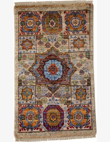 1' 10 x 3' 1 Hand Knotted Mamluk Ziegler Rug