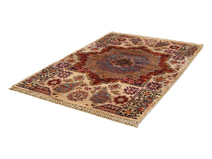Detail image of 1' 11 x 2' 11 Hand Knotted Mamluk Ziegler Rug