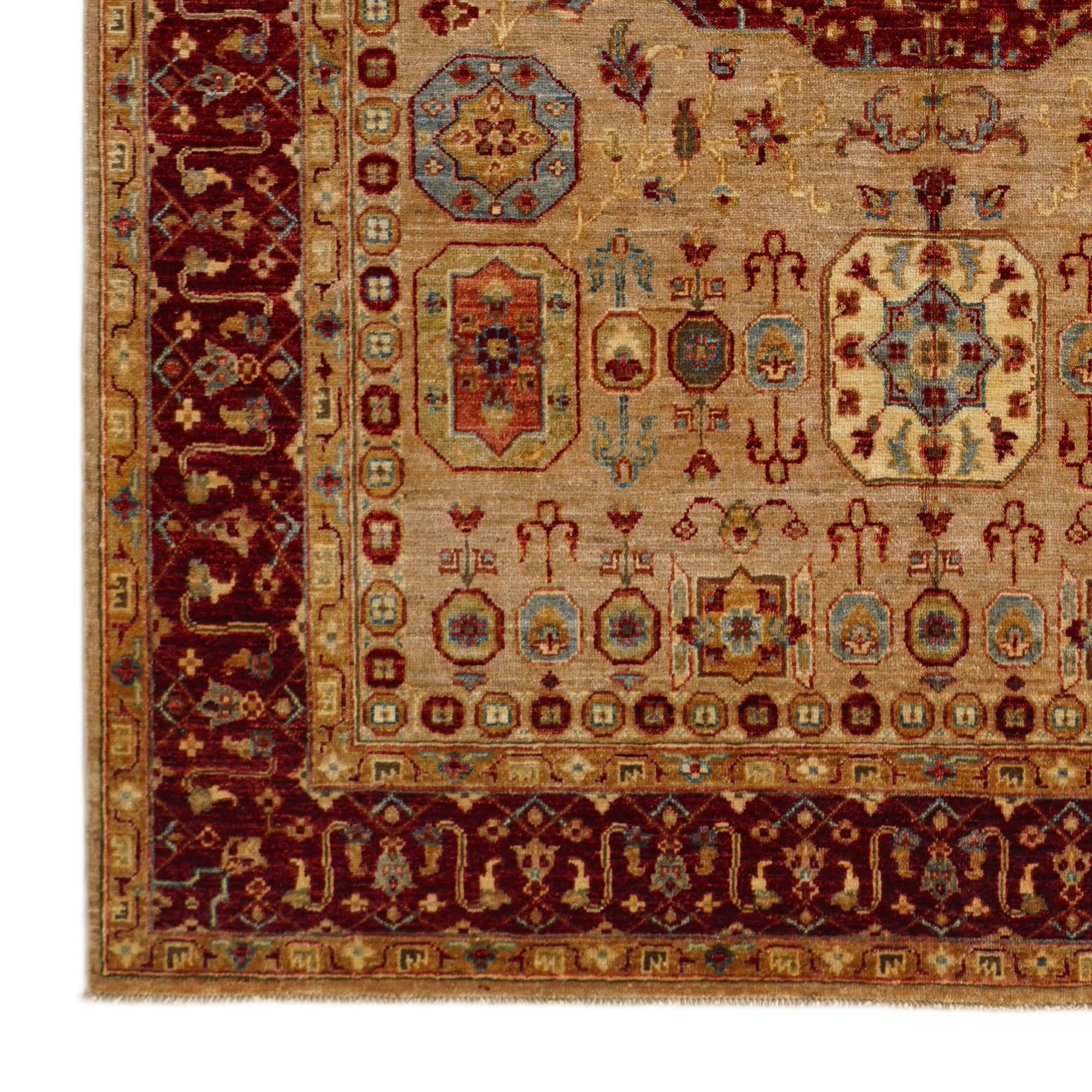 5' 7 x 7' 11 Hand Knotted Mamluk Ziegler Rug