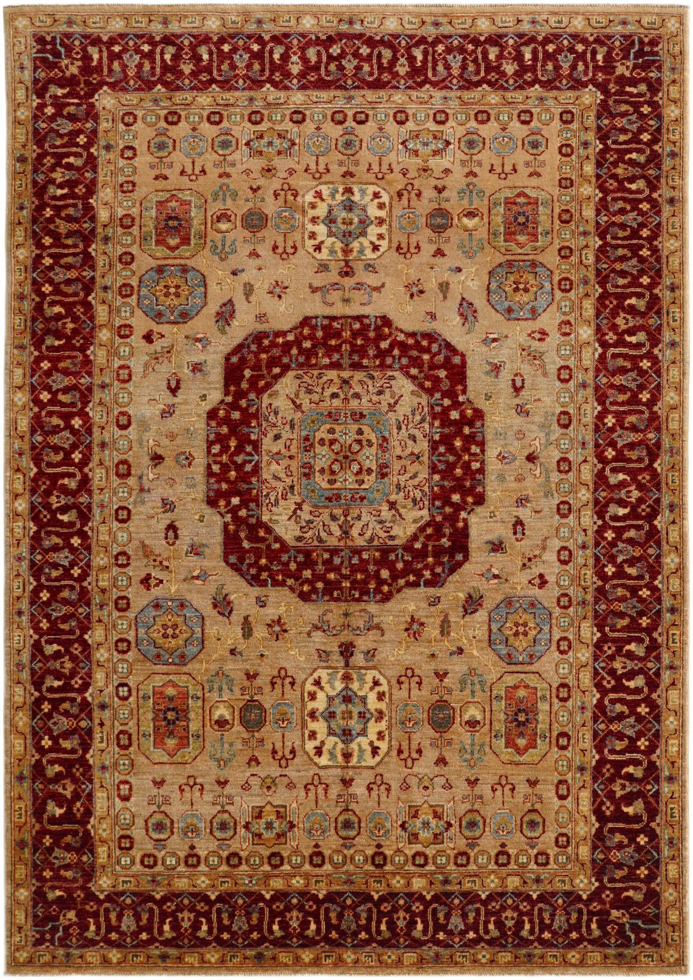 5' 7 x 7' 11 Hand Knotted Mamluk Ziegler Rug