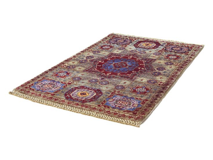 Detail image of 2' x 3' Hand Knotted Mamluk Ziegler Rug
