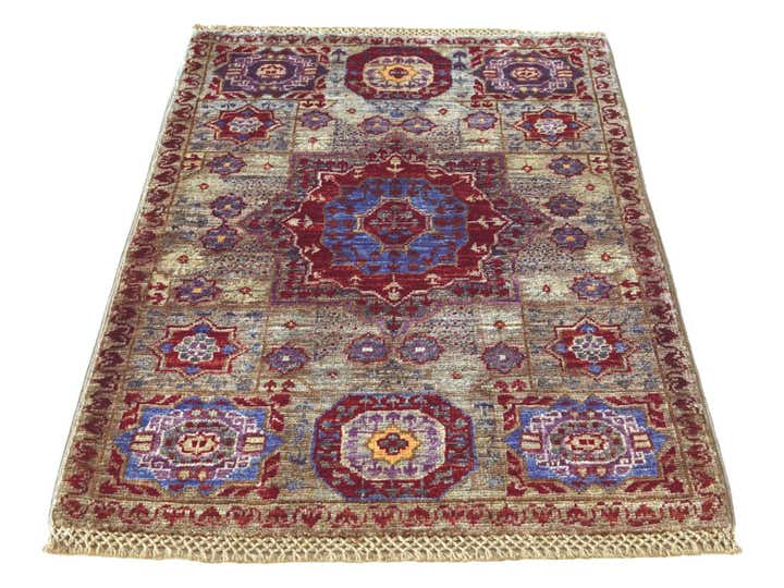 2' x 3' Hand Knotted Mamluk Ziegler Rug