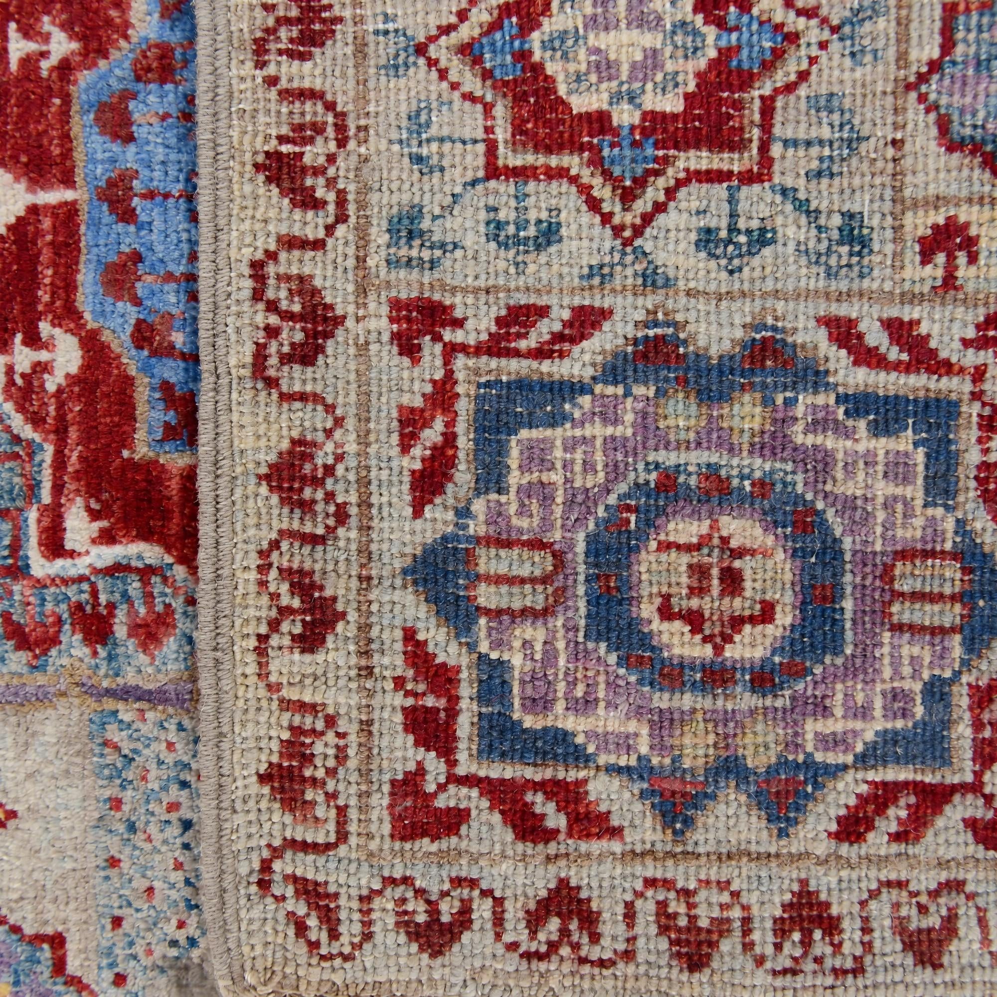 60cm x 90cm Hand Knotted Mamluk Ziegler Rug
