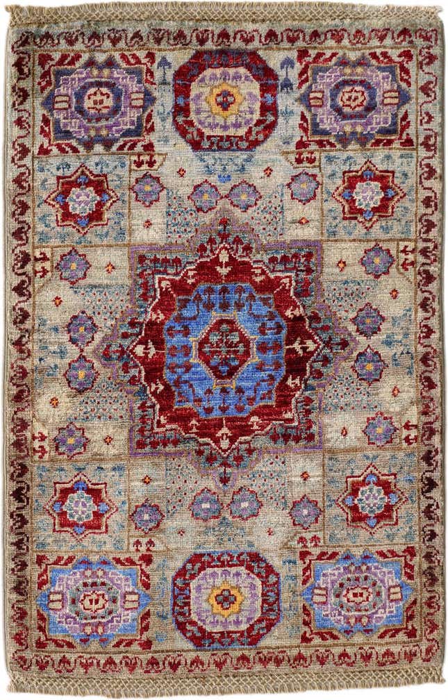 2' x 3' Hand Knotted Mamluk Ziegler Rug